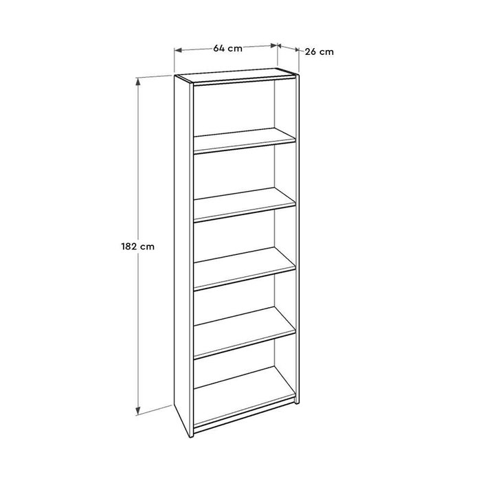 Hanah Home Estantería Blanca Ktp-350-Bb-1 Hanah Home Estantería Blanca Ktp-350-Bb-1